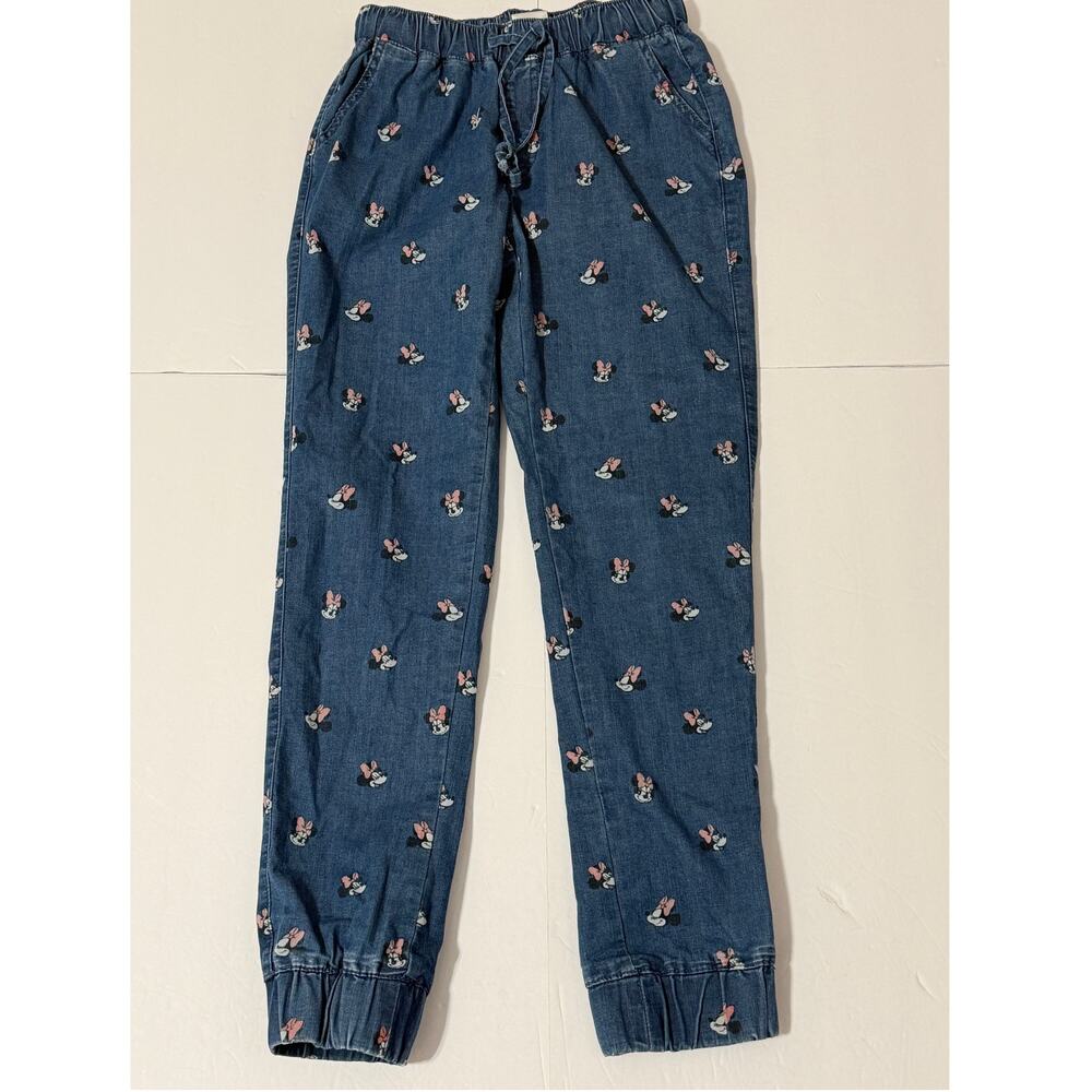 Disney Minnie Mouse Denim Joggers, Size S